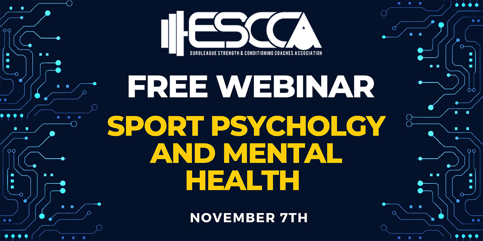 Sports Psychology and Mental Health webinar - ESCCA