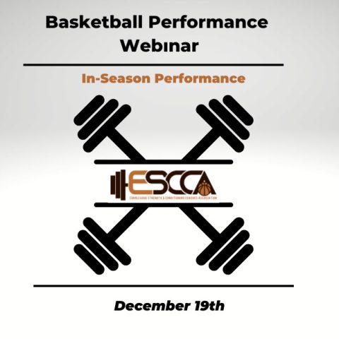 Basketball Performance Webinar in season performance - December 2022