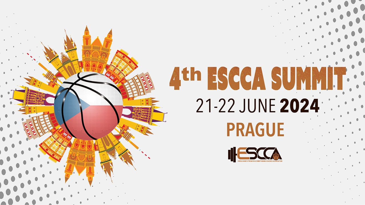 4th ESCCA Summit in Prague Poster - Euroleague Strength and Conditioning Coaches Association